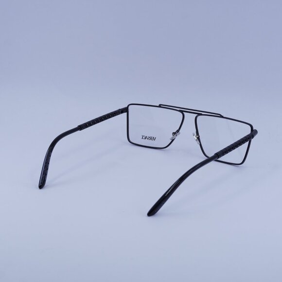 Versace VE1295 1433 Eyeglasses Matte Black 57mm Rectangle Frame - Picture 3 of 10